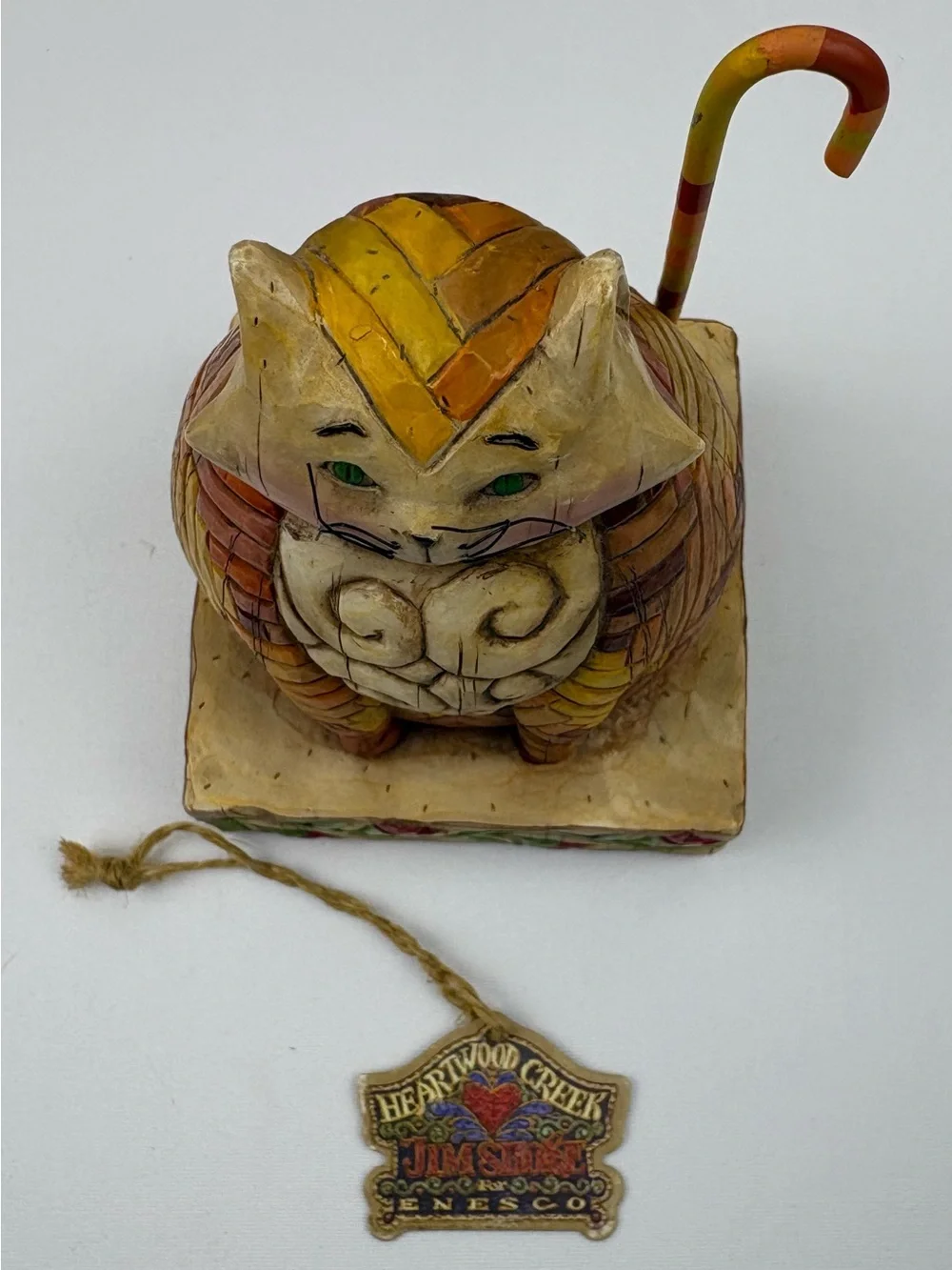 Jim Shore Heartwood Creek “Elijah” Cat Figurine.  Item #114422.